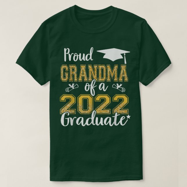 Camiseta Proud Grandma Of A 2022 Graduate Graduation Family (Frente do Design)