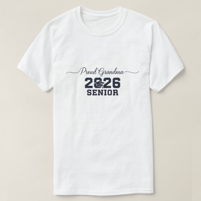 Camiseta Proud Grandma of a 2026 Football Senior Class (Frente do Design)