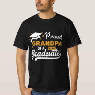 CAMISETA PROUD GRANDPA DE UMA CLASSE DE FORMANDOS DE 2025 D
