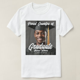 Camiseta Proud Grandpa of Graduate Photo Graduation