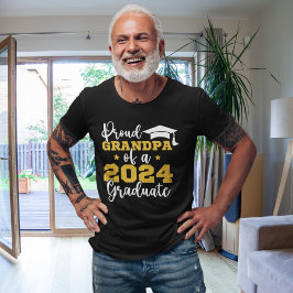 Camiseta Proud Grandpa of the Graduate 2024