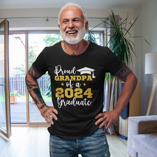 Camiseta Proud Grandpa of the Graduate 2024 (Criador carregado)