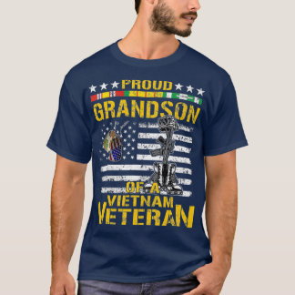 Camiseta Proud Grandson Of A Vietnam Veteran   Vietnam