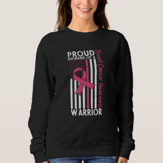 Camiseta Proud Husband Of A Warrior Breast Cancer Awareness