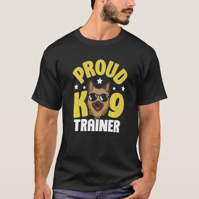 Camiseta Proud K9 Trainer Handler Dog Handling Premium (Frente)