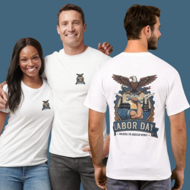 Camiseta Proud Labor Day American Worker Eagle Shirt (Criador carregado)