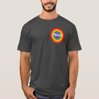 Camiseta PROUD LGBTQIA colorfull rainbow community support 