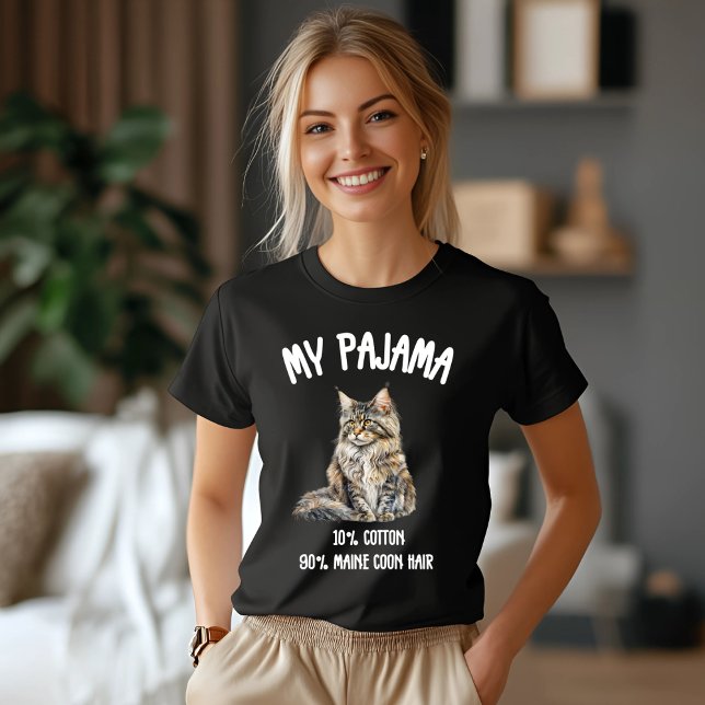 Camiseta Proud Maine Coon Pajama (Criador carregado)