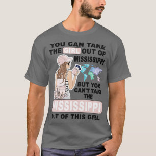 Camiseta Proud Mississippi GirlCool Girl from Mississippi 