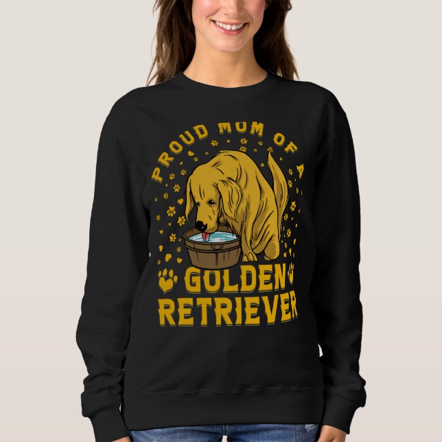 Camiseta Proud Mom of a Golden Retriever Dog Saying (Frente)
