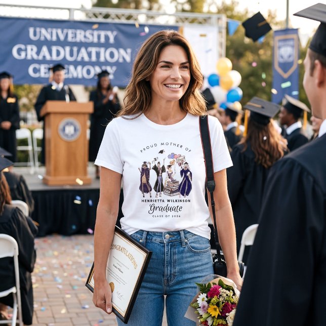 Camiseta Proud Mom of Graduate Class of 2026 (Criador carregado)