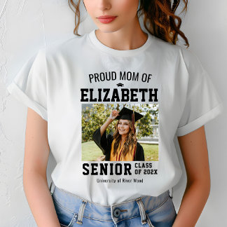 Camiseta Proud Mom Senior Year Graduate Parent Custom