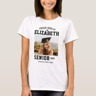 Camiseta Proud Mom Senior Year Graduate Parent Custom