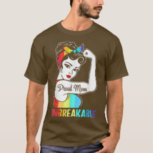 Camiseta Proud Mom Unbreakable LGBT Mom Mother's Day