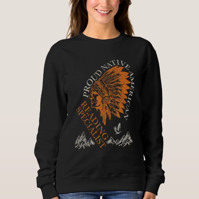 Camiseta Proud Native American Job Reading Specialist (Frente)