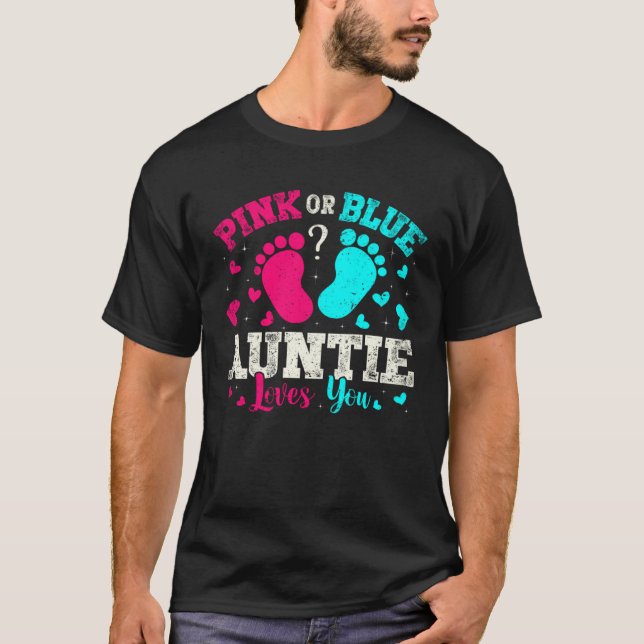 Camiseta Proud New Aunt It s A Girl Gender Reveal Mother s  (Frente)