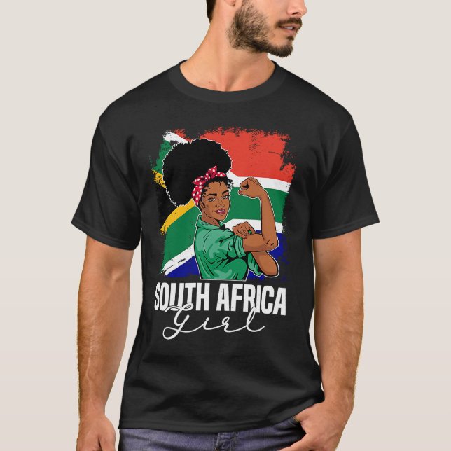 Camiseta Proud Of My South Africa Roots South African BHM A (Frente)
