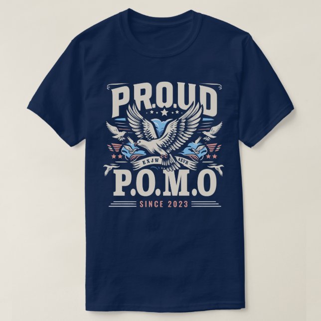 Camiseta Proud P.O.M.O | Exjw De Saída Mental Física (Frente do Design)
