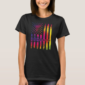 Camiseta Proud Retired Nurse US Flag Nurse Retirement