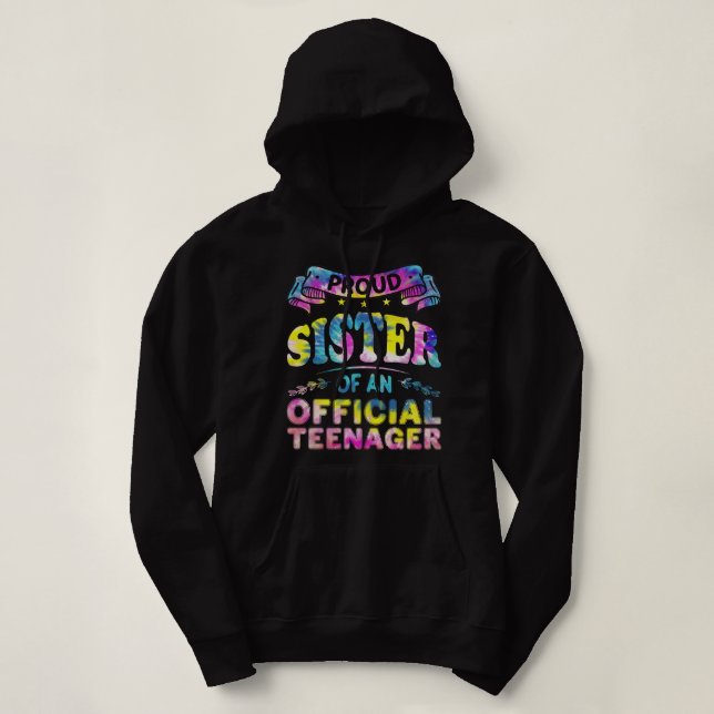 Camiseta Proud Sister of Official Teenager 13th Birthday 13 (Frente do Design)