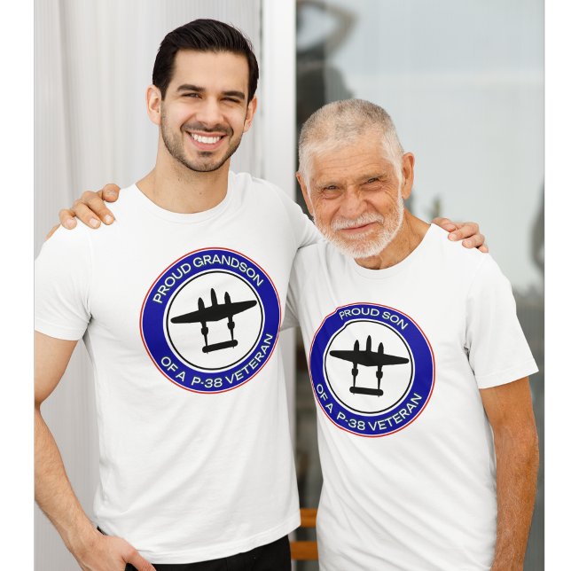 Camiseta Proud Son of a P-38 Veteran (Criador carregado)