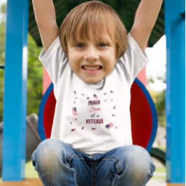 Camiseta Proud Son of a Veteran | Patriotic Flag 