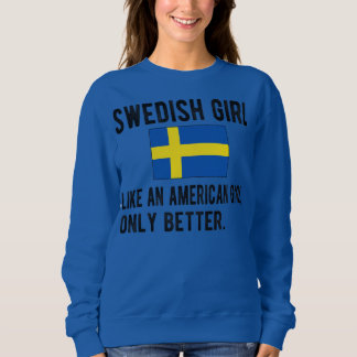 Camiseta Proud Swedish Girl Sweden Flag Swedish Roots