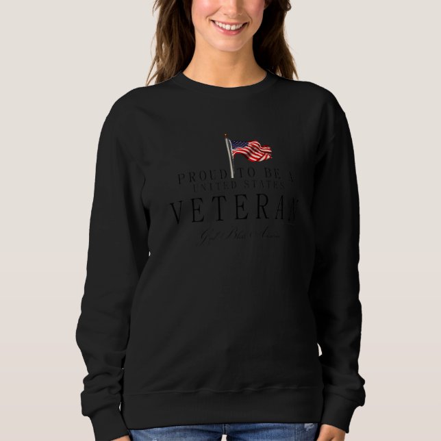 Camiseta Proud To Be A US Veteran, Veterans Gift Premium (Frente)