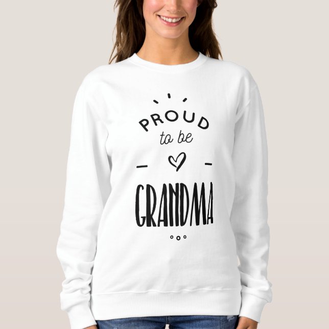 Camiseta proud to be grandma (Frente)