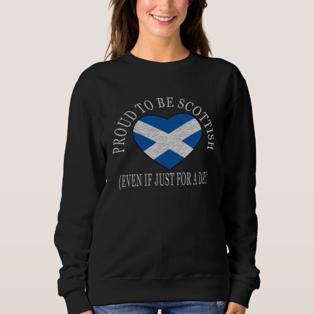 Camiseta Proud To Be Scottish   Fun Tartan Day Festival Fla (Frente)