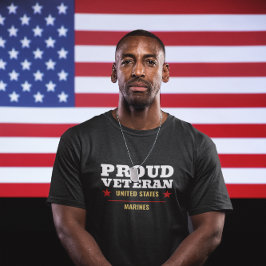 Camiseta Proud U.S. Marines Veteran Military Pride