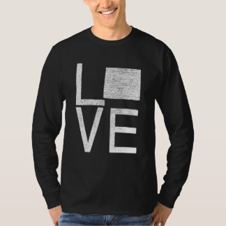 Camiseta Proud Usa Fan State Wyoming Love Map Wyoming