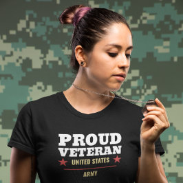 Camiseta Proud Veteran – United States Army Women’s 