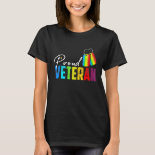 Camiseta Proud Veterano Trans Militar LGBTQ Gay