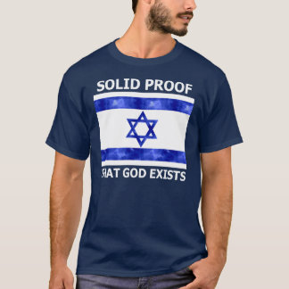 Camiseta Prova contínua de Israel que o deus existe