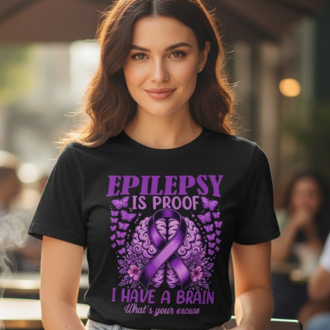 Camiseta Prova de que Tenho Epilepsia Cerebral (Criador carregado)