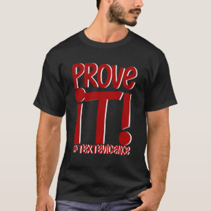 Camiseta Prova De Texto De Ti