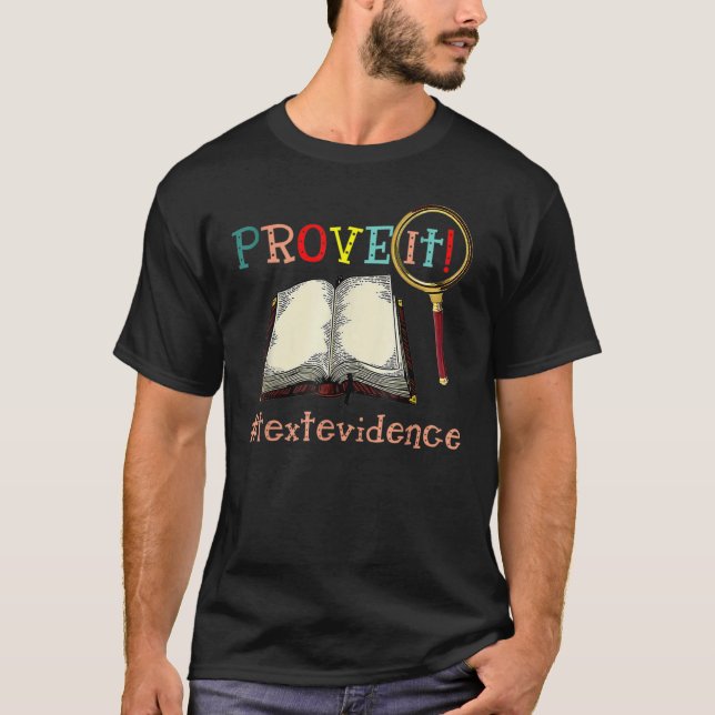 Camiseta Prova De Texto De Ti Lendo Professor (Frente)