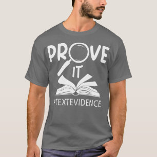 Camiseta Prova De Texto De Ti Lendo Professor Primeiro Dia