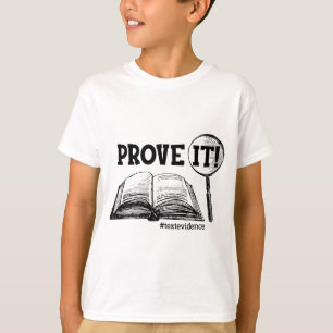 Camiseta Prova De Texto Engraçado Presente No Dia De Teste