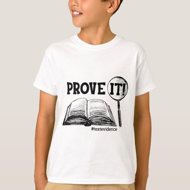 Camiseta Prova De Texto Engraçado Presente No Dia De Teste  (Frente)