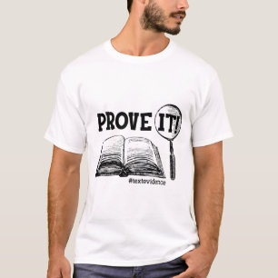 Camiseta Prova De Texto Engraçado Presente No Dia De Teste