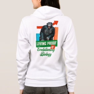 Camiseta Prova viva da Biologia Evolutiva Chimp Engraçado
