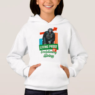 Camiseta Prova Viva da Biologia Evolutiva Chimpanzé Engraça
