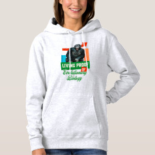 Camiseta Prova Viva da Biologia Evolutiva Chimpanzé Engraça