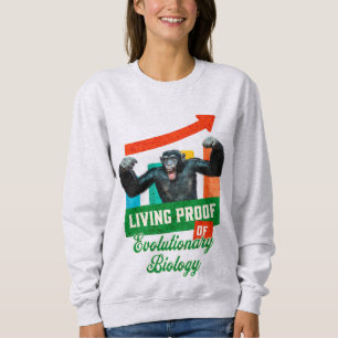 Camiseta Prova Viva da Biologia Evolutiva Chimpanzé Engraça