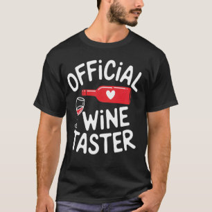 Camiseta Provador de Vinho Oficial Amante de Vinho Engraçad