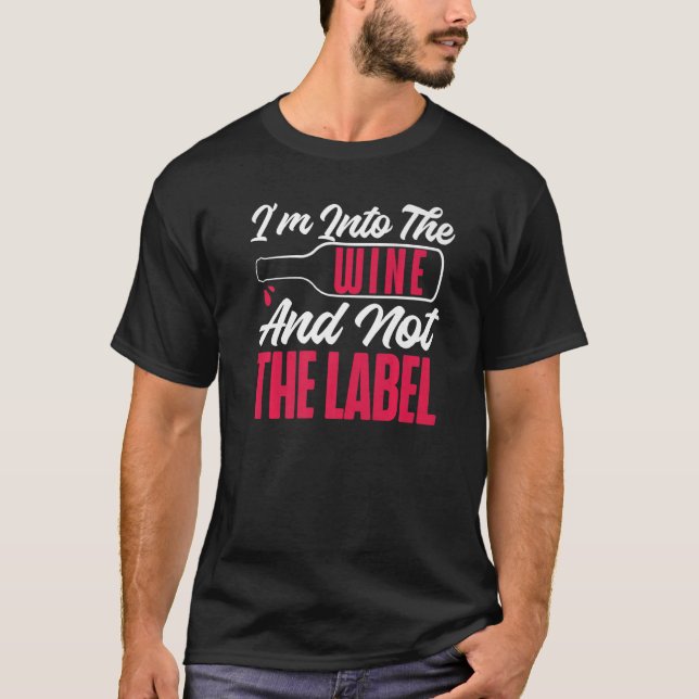 Camiseta Provando de Bebendo de vinho sommelier Eu estou no (Frente)