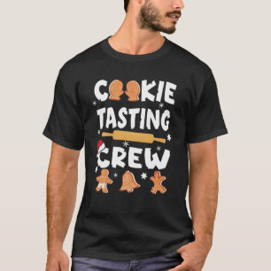 Camiseta Provando de Natal Cookie Tripulação Engraçada Corr