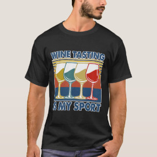 Camiseta Provando De Vinho É Meu Bebendo De Esporte